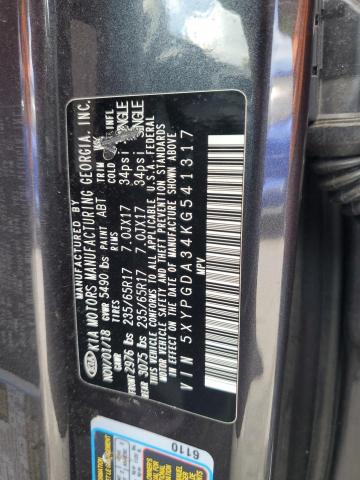 2019 KIA SORENTO L - 5XYPGDA34KG541317