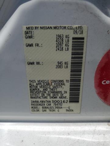 2019 NISSAN ALTIMA S - 1N4BL4BV7KN300162