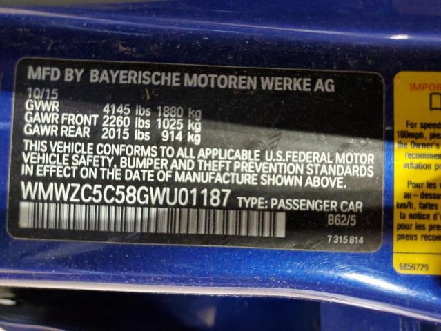 2016 MINI COOPER S C WMWZC5C58GWU01187