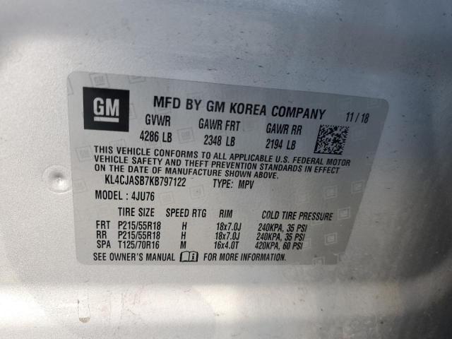 2019 BUICK ENCORE PRE KL4CJASB7KB797122