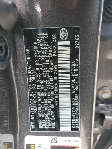 2018 TOYOTA CAMRY XSE 4T1BZ1HK1JU002498