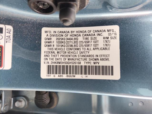 2016 HONDA CR-V EX 2HKRM3H50GH526168