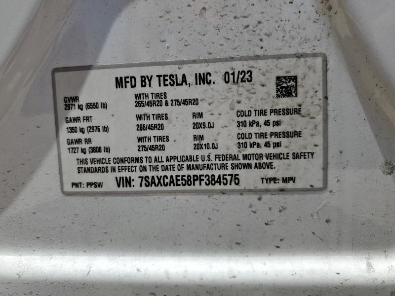 2023 TESLA MODEL X - 7SAXCAE58PF384575