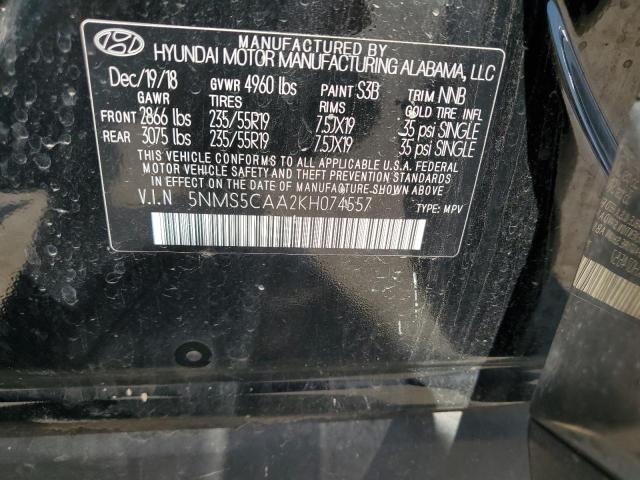 2019 HYUNDAI SANTA FE L - 5NMS5CAA2KH074557