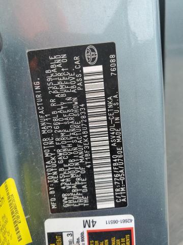 2011 TOYOTA CAMRY BASE - 4T1BF3EK4BU728334