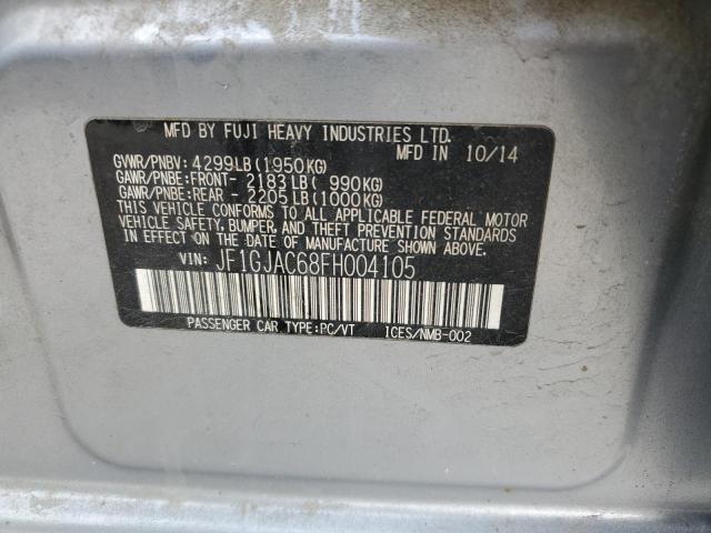 2015 SUBARU IMPREZA PR JF1GJAC68FH004105