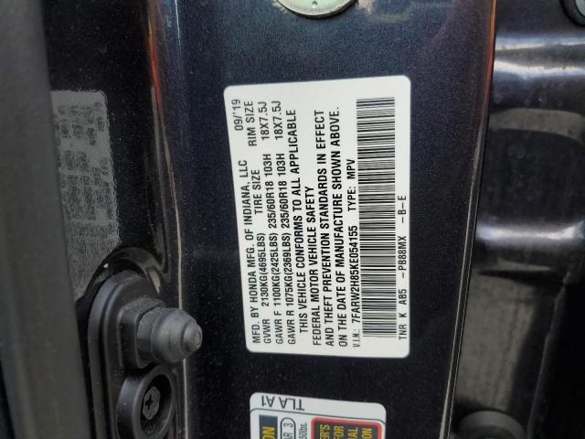 2019 HONDA CR-V EXL 7FARW2H85KE054155