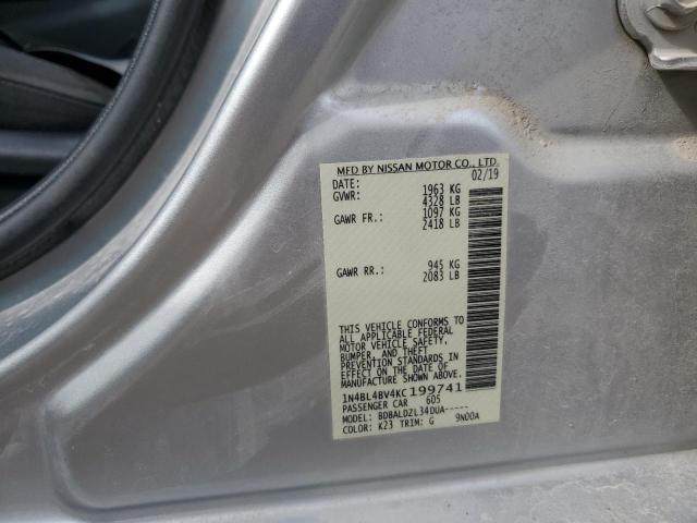 2019 NISSAN ALTIMA S - 1N4BL4BV4KC199741