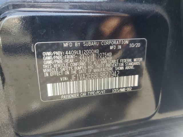 2020 SUBARU WRX STI JF1VA2E68L9827942