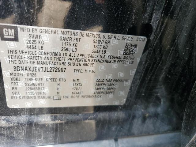 2018 CHEVROLET EQUINOX LT - 3GNAXJEV7JL272907