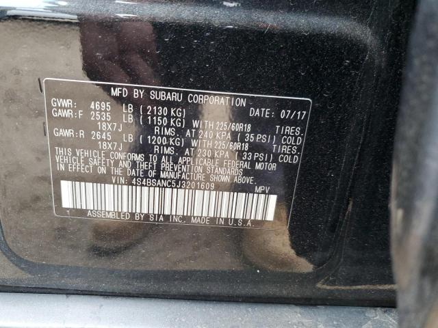2018 SUBARU OUTBACK 2. 4S4BSANC5J3201609