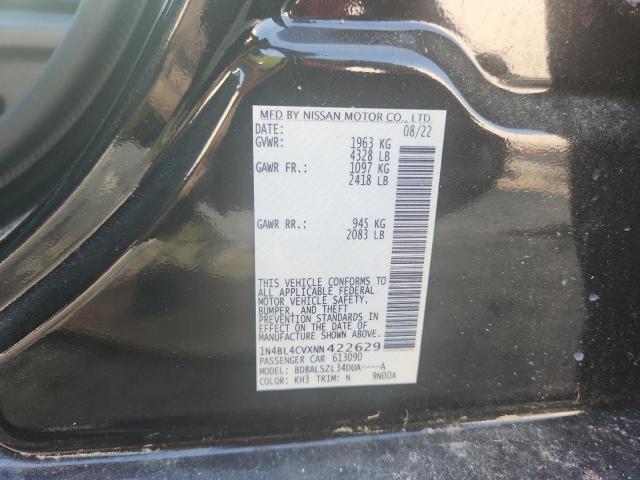 2022 NISSAN ALTIMA SR 1N4BL4CVXNN422629