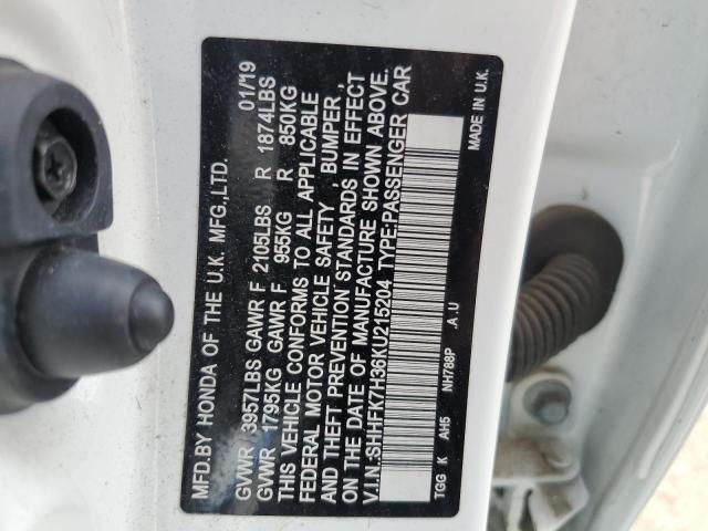 2019 HONDA CIVIC LX SHHFK7H36KU215204