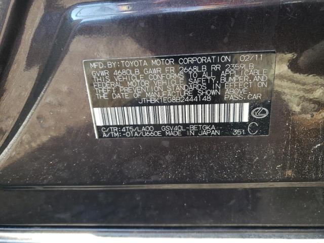 2011 LEXUS ES 350 - JTHBK1EG8B2444148
