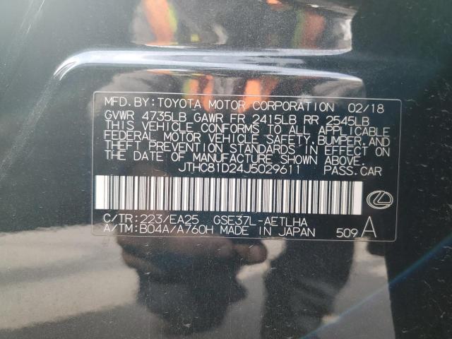 2018 LEXUS IS 300 JTHC81D24J5029611