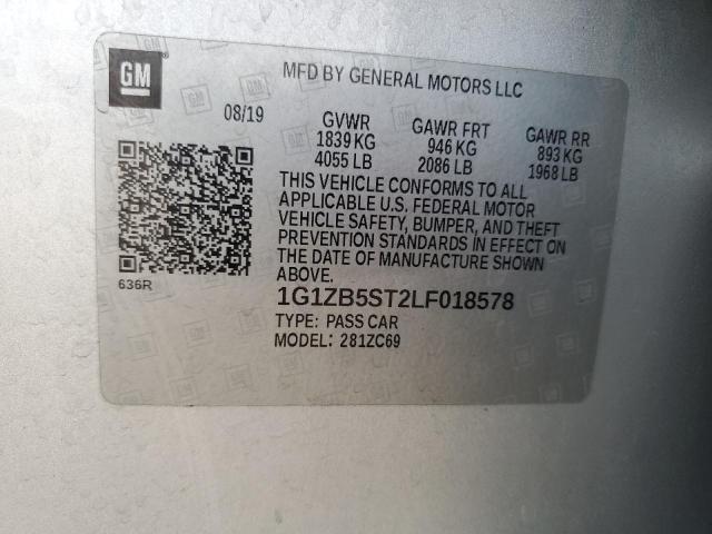 2020 CHEVROLET MALIBU LS - 1G1ZB5ST2LF018578