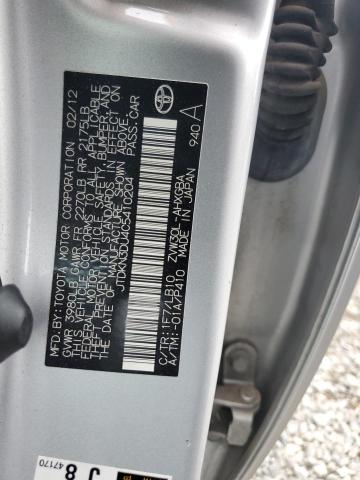 2012 TOYOTA PRIUS - JTDKN3DU4C5410204