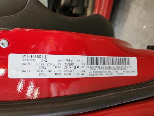 2016 DODGE GRAND CARAVAN SXT 2C4RDGCG6GR170778