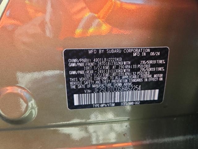 2025 SUBARU FORESTER T JF2SLDTC0SH462254