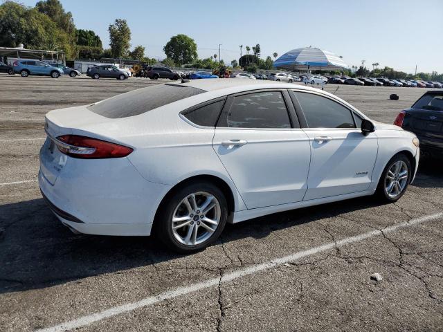 FORD FUSION SE 2018 white  hybrid engine 3FA6P0LU0JR110249 photo #4