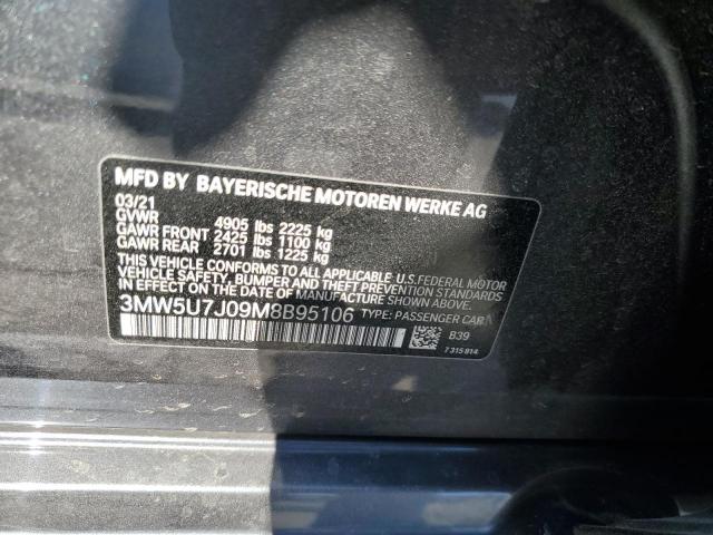 2021 BMW M340I 3MW5U7J09M8B95106
