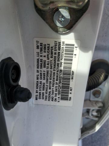 2017 HONDA CIVIC EX - 19XFC2F76HE071708