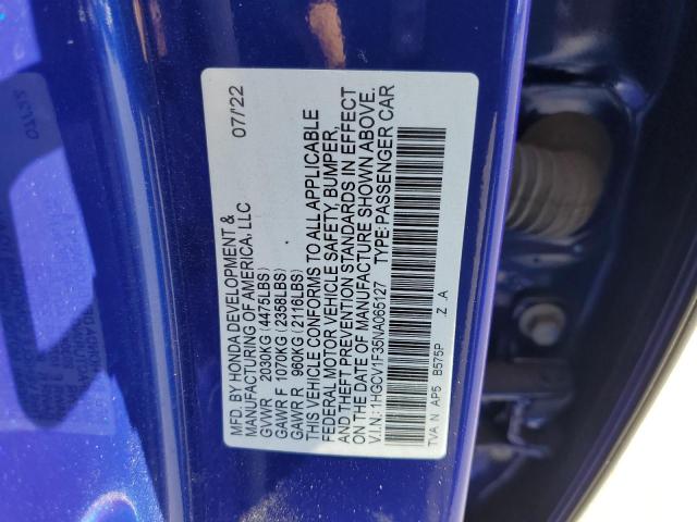 2022 HONDA ACCORD SPO - 1HGCV1F35NA065127
