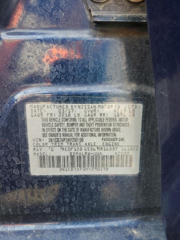 2017 NISSAN SENTRA SR 3N1CB7AP3HY290198