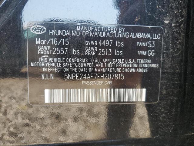 2015 HYUNDAI SONATA SE 5NPE24AF7FH207815