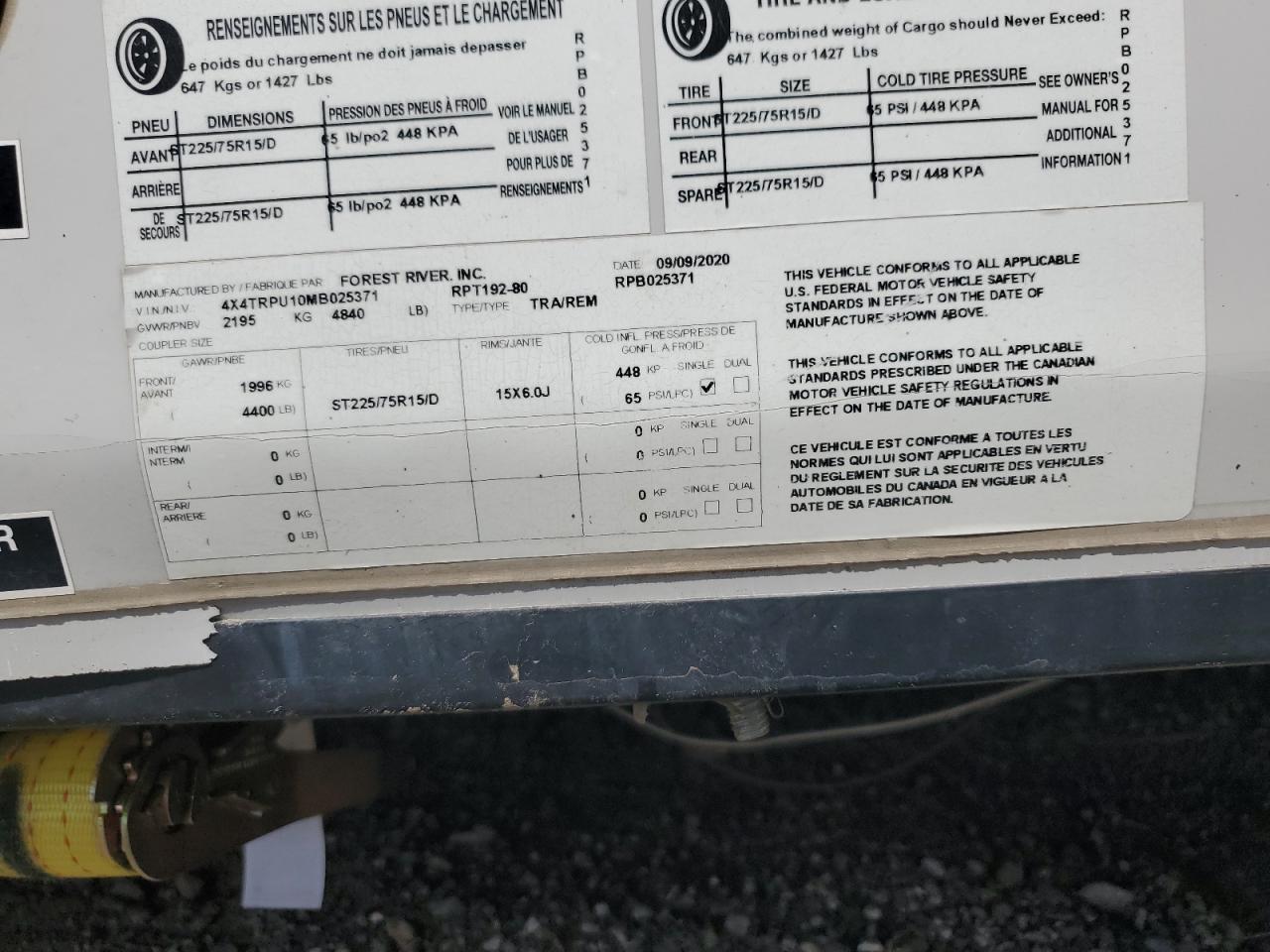 Lot #3216256022 2020 WILDWOOD R-POD