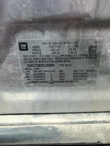 2015 CHEVROLET TRAX LTZ 3GNCJTSB2FL238865
