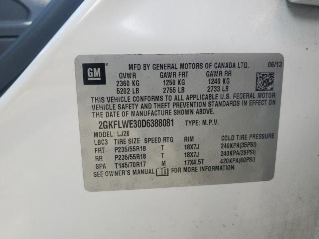 2013 GMC TERRAIN SL - 2GKFLWE30D6388081