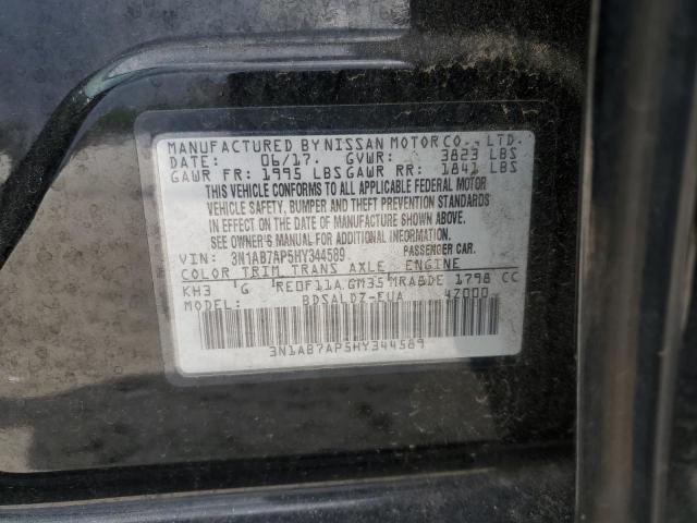2017 NISSAN SENTRA S 3N1AB7AP5HY344589