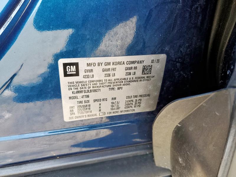 2020 BUICK ENCORE GX KL4MMFSL0LB109271