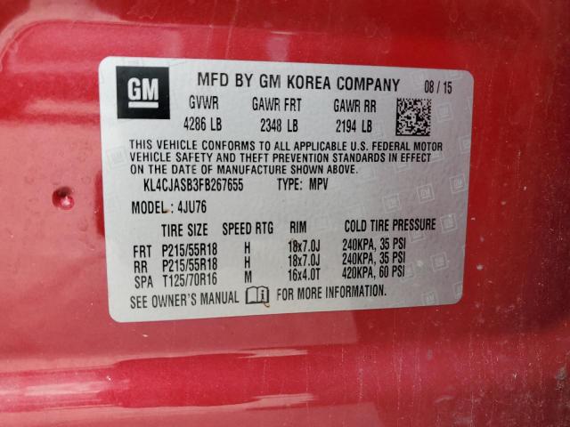 2015 BUICK ENCORE KL4CJASB3FB267655