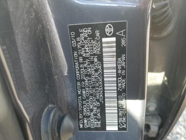 2010 TOYOTA PRIUS - JTDKN3DUXA5136407