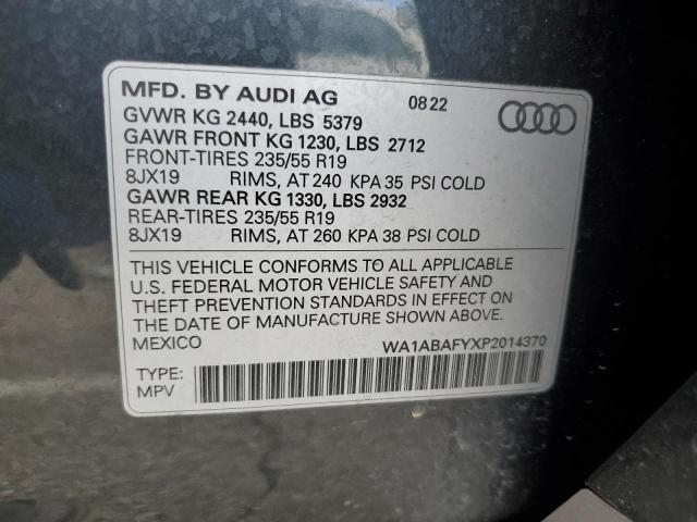 2023 AUDI Q5 PREMIUM WA1ABAFYXP2014370
