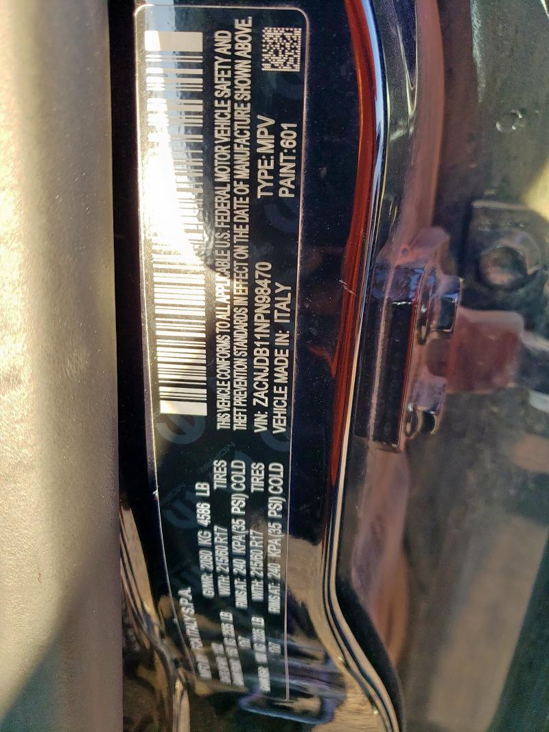 2022 JEEP RENEGADE L ZACNJDB11NPN98470