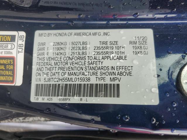 2021 ACURA RDX TECHNO 5J8TC2H55ML015938