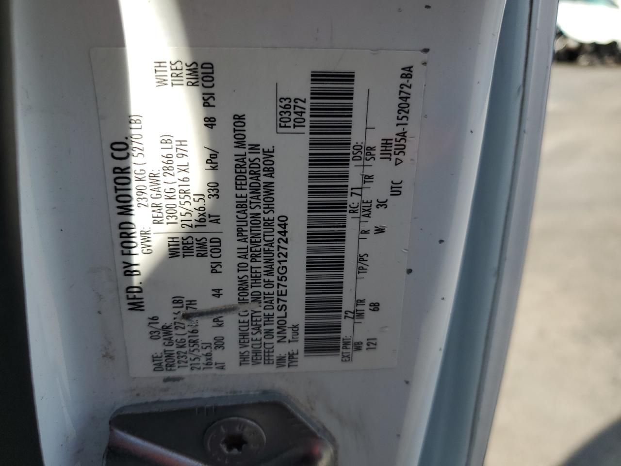 FORD TRANSIT CONNECT XL