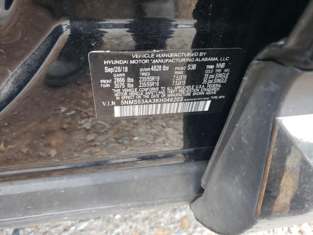 2019 HYUNDAI SANTA FE L 5NMS53AA3KH046203