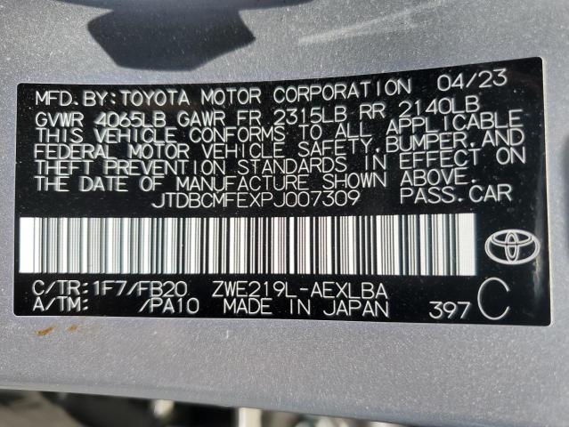 2023 TOYOTA COROLLA LE - JTDBCMFEXPJ007309