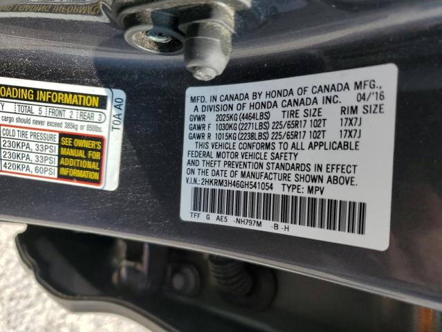 2016 HONDA CR-V SE 2HKRM3H46GH541054