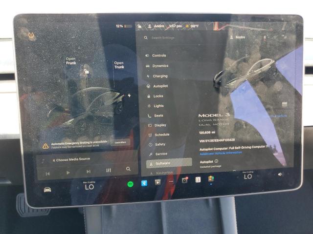2022 TESLA MODEL 3 5YJ3E1EB4NF135828