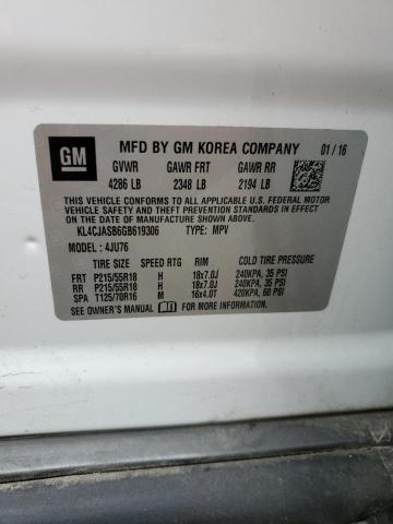 2016 BUICK ENCORE - KL4CJASB6GB619306