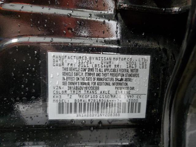 2022 NISSAN SENTRA SR 3N1AB8DV1NY208388