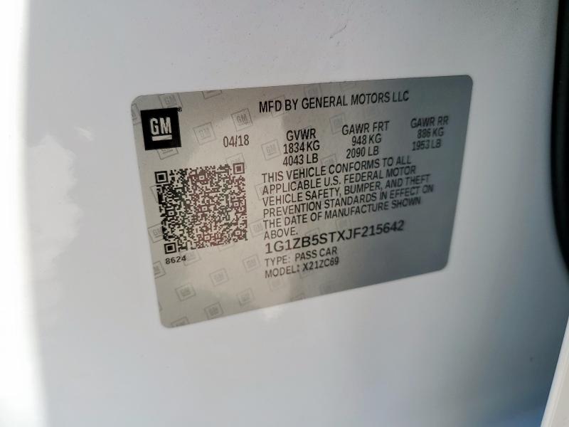 2018 CHEVROLET MALIBU LS - 1G1ZB5STXJF215642