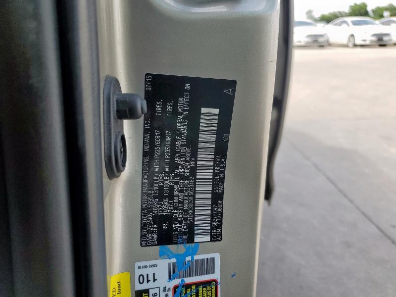 2015 TOYOTA SIENNA LE - 5TDKK3DC9FS633482