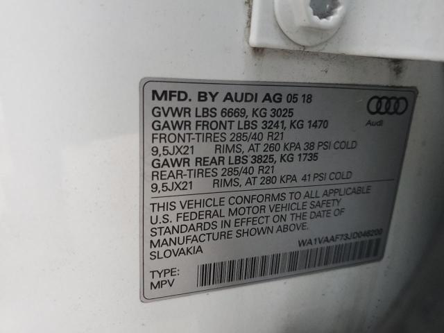 2018 AUDI Q7 PRESTIG WA1VAAF73JD046200