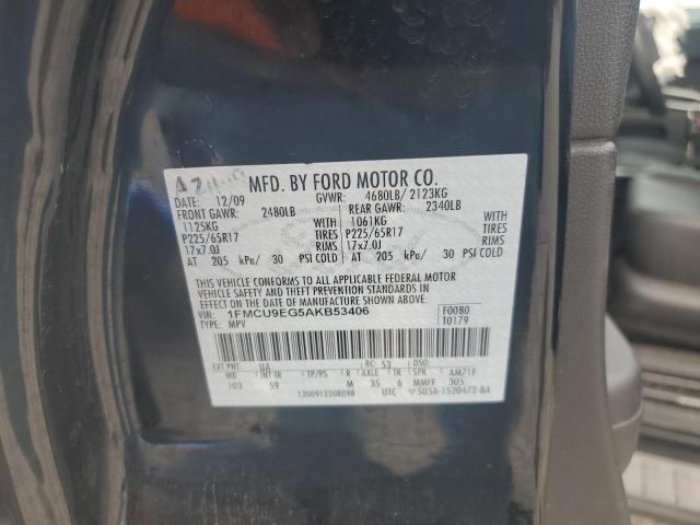 2010 FORD ESCAPE LIMITED - 1FMCU9EG5AKB53406